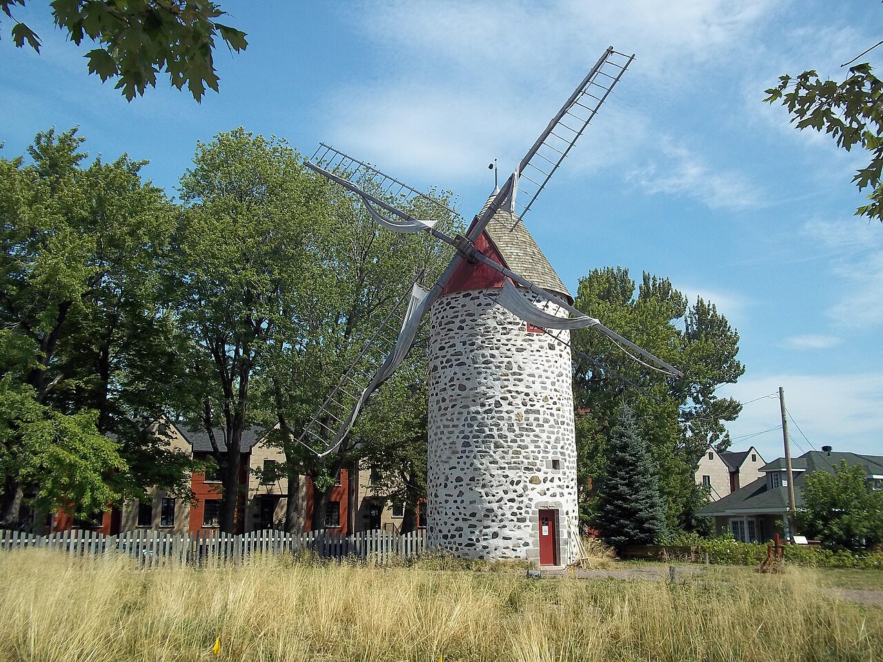 Le moulin à vent de Pointe-aux-Trembles, construit entre 1719 et 1721