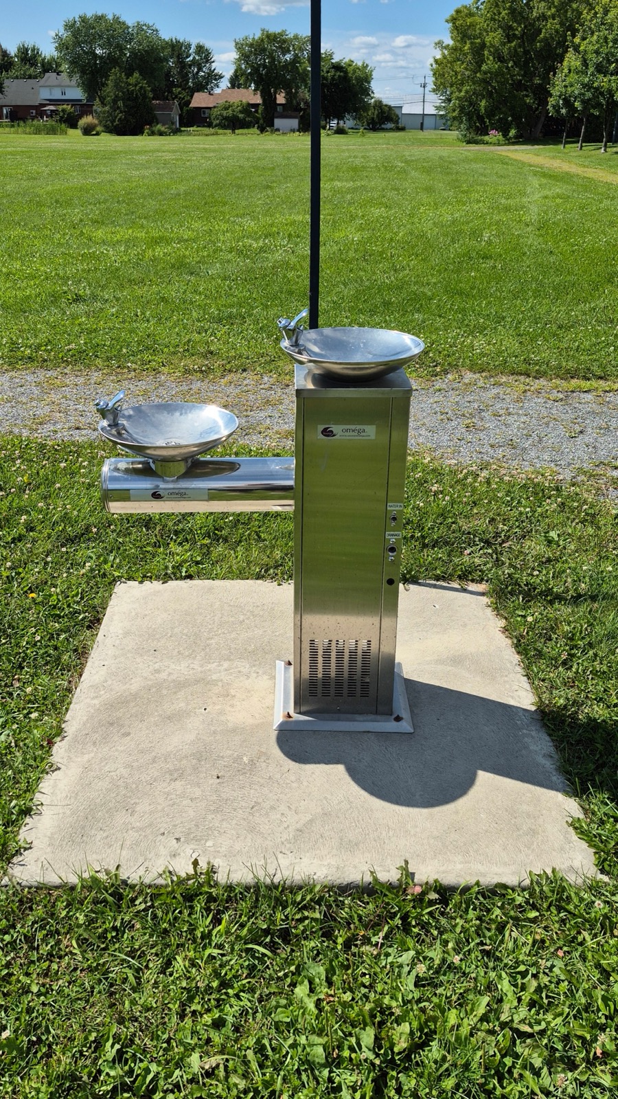 La fontaine du parc des Loisirs à Saint-Mathieu-de-Beloeil
