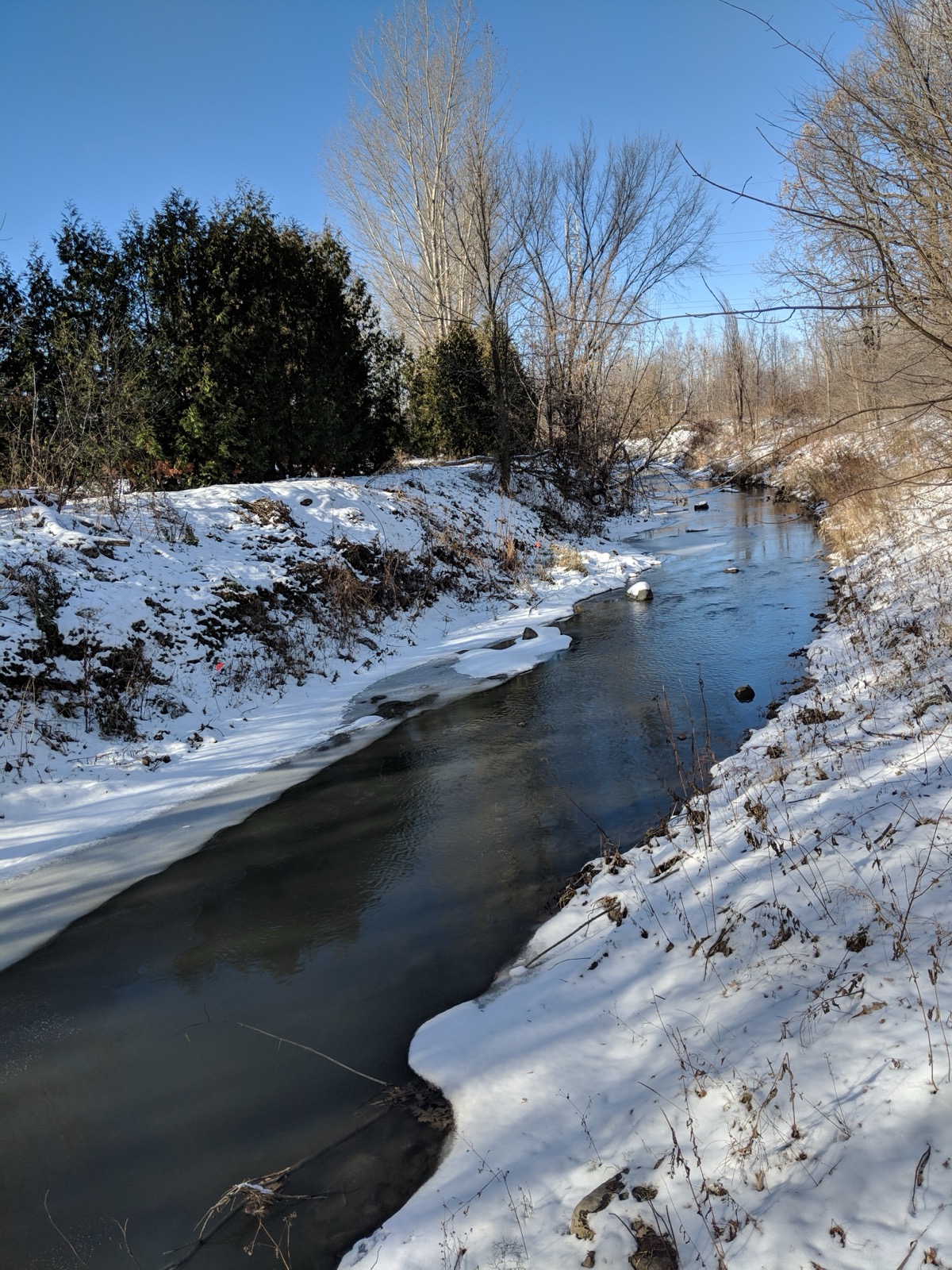 La rivière Saint-Régis, qui traverse Sainte-Catherine et Saint-Constant