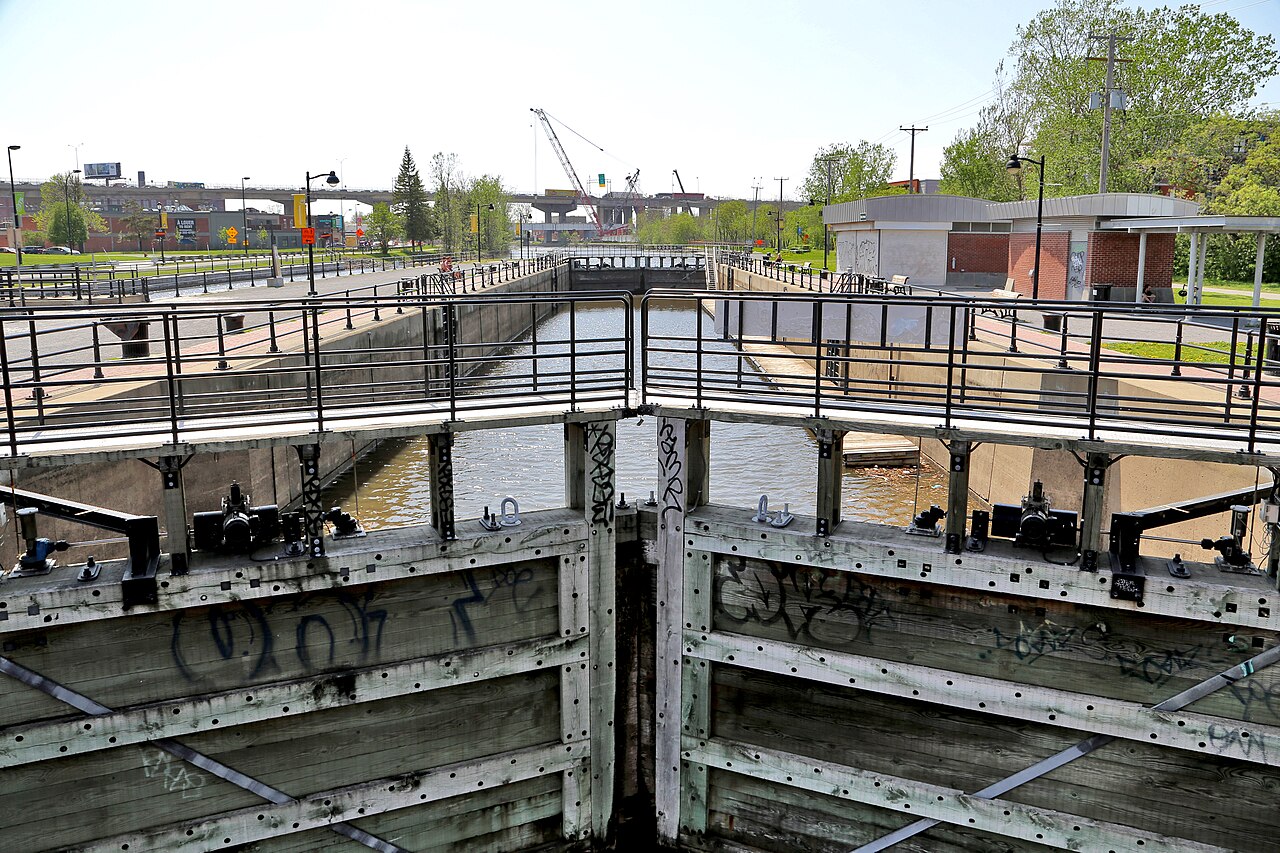 Les écluses de Côte-Saint-Paul sur le canal de Lachine